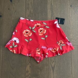 Floral Ruffle Shorts